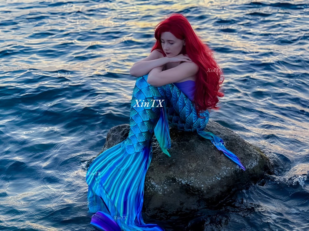 Anime Cosplay Girl Photo - HEISS! Erwachsenen-Meerjungfrauenflossen-Badeanzug für Mädchen, Cosplay-Kostüm aus