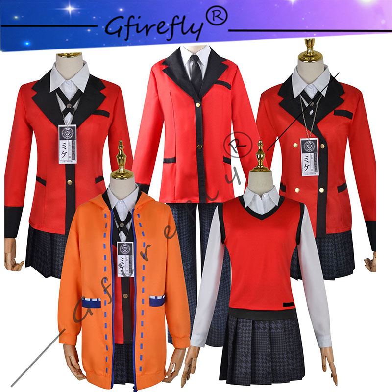 Anime Cosplay Yumeko - Kakegurui Cosplay-Kostüm Jyabami Yumeko Momobami Kirari