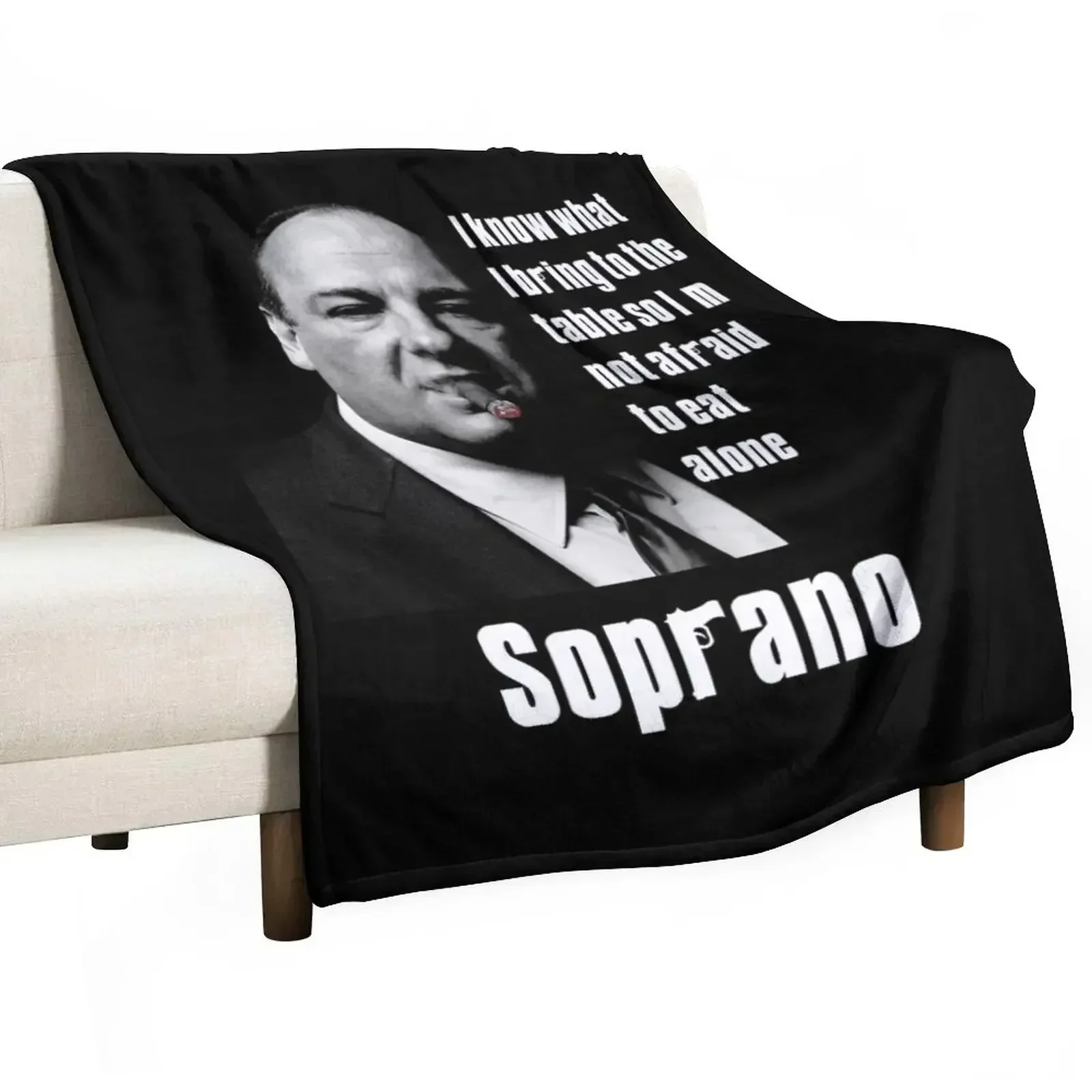 Anime Cosplay Quotes - Tony Soprano Zigarren-Zitat-Überwurfdecke, lose Decke, Cosplay-Anime,