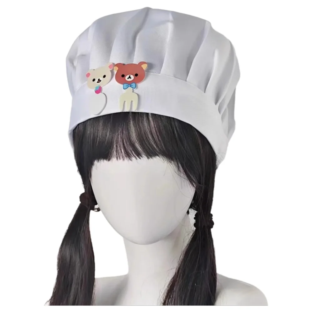 Anime Cosplay Girl Photo - Niedlicher kleiner Bär, Messer und Gabel,