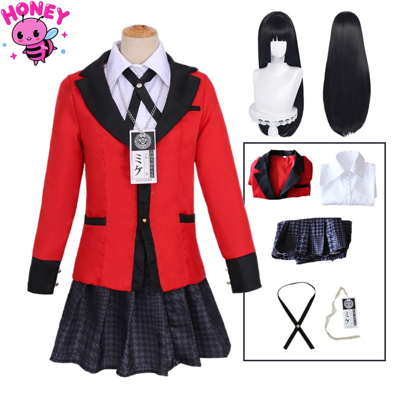 Anime Cosplay Yumeko - Anime Jabami Yumeko Cosplay Kostüm Mantel