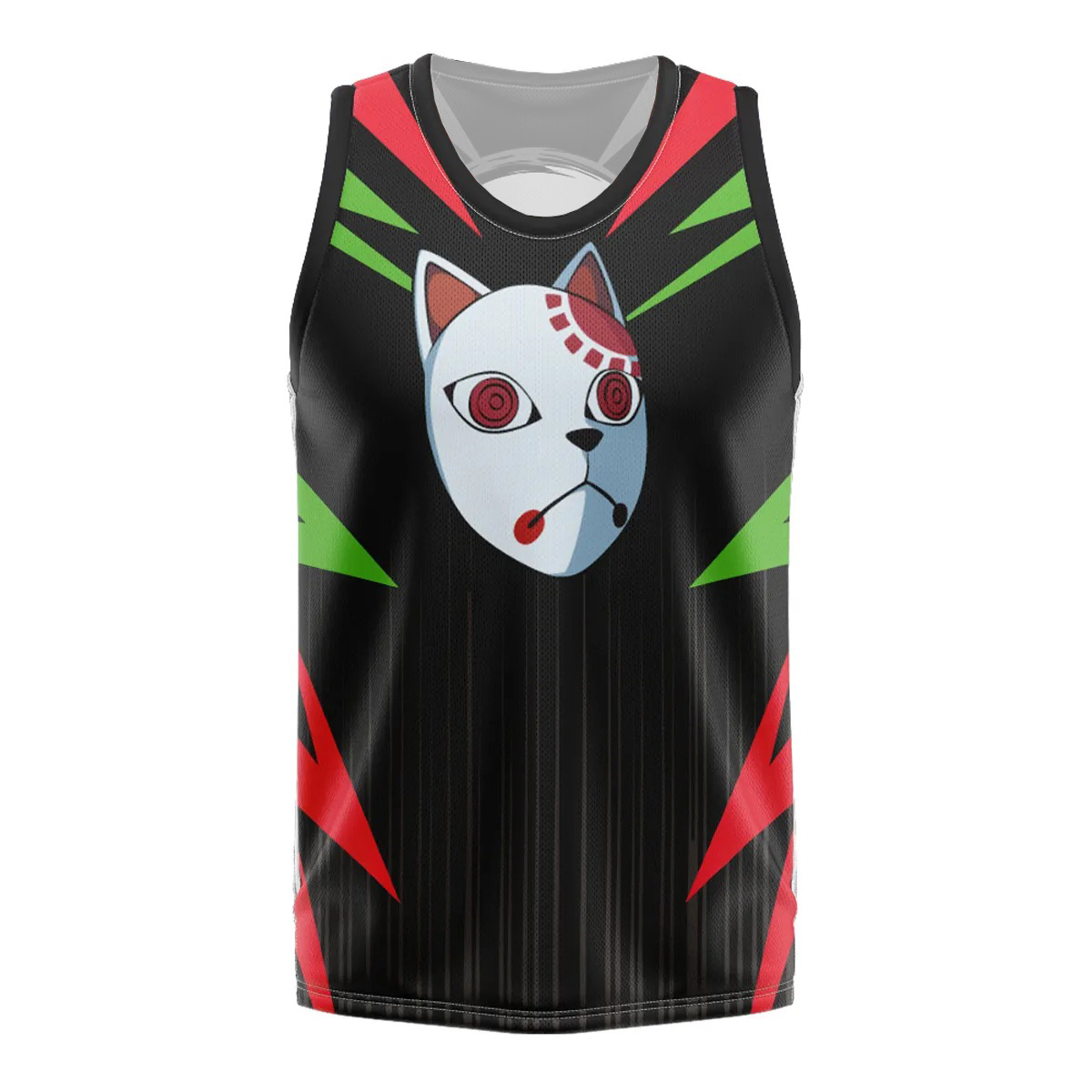 Anime Cosplay Tanjiro - Bandai Tanjiro Warding Mask Basketball-Trikot, Demon