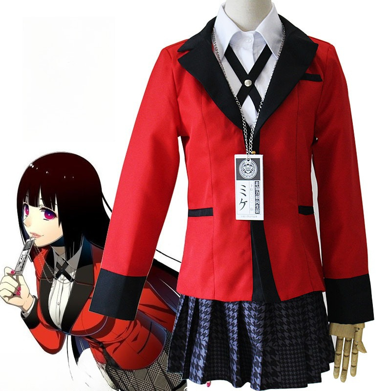 Anime Cosplay Yumeko - Anime Kakegurui Jabami Yumeko Cosplay Kostüm