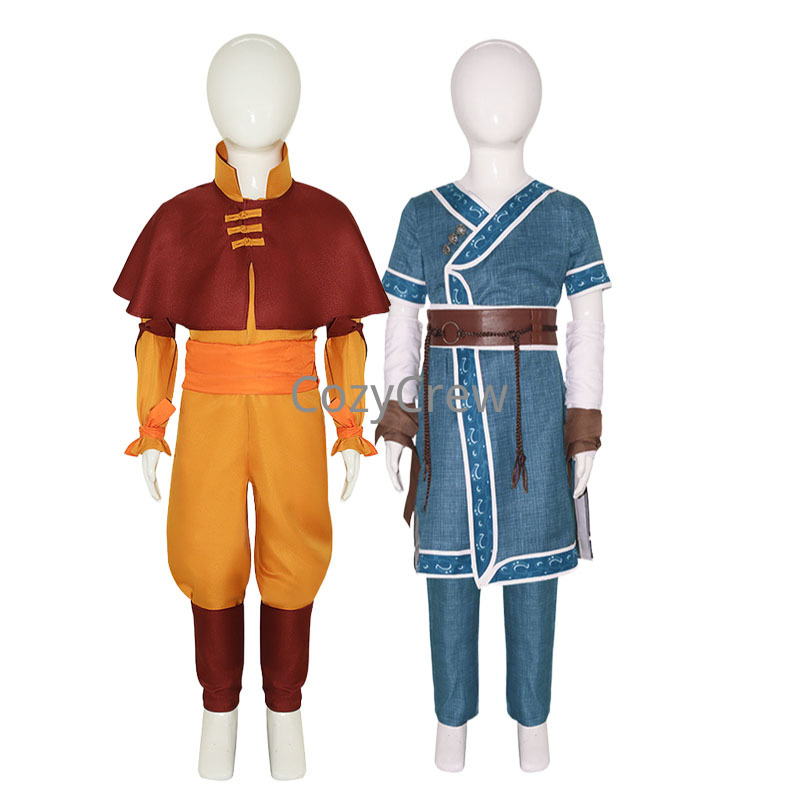 Anime Cosplay Netflix - Cosplay-Kostüm Aang Katara Komplettes Outfit Netflix