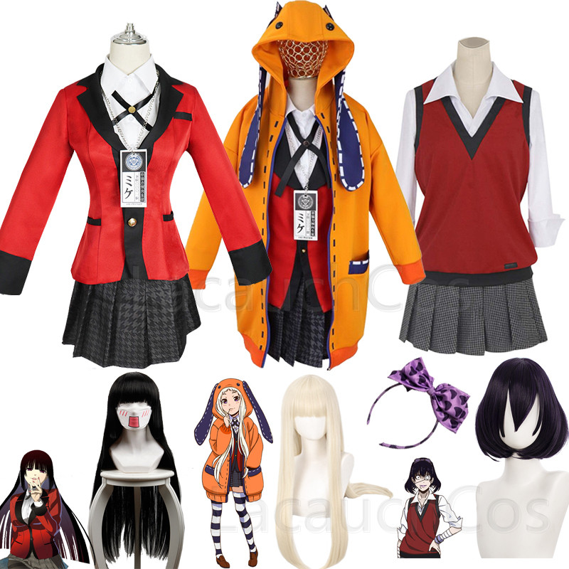 Anime Cosplay Yumeko - Anime verrückte Aufregung Jabami Yumeko Cosplay