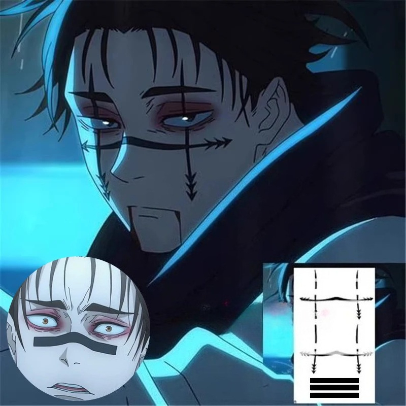 Anime Cosplay Jujutsu Kaisen - Choso Tattoo-Aufkleber Anime Jujutsu Kaisen Staffel