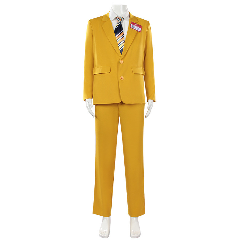 Anime Cosplay Name - Herren Horror-Themen Gelber Anzug Set Blazer