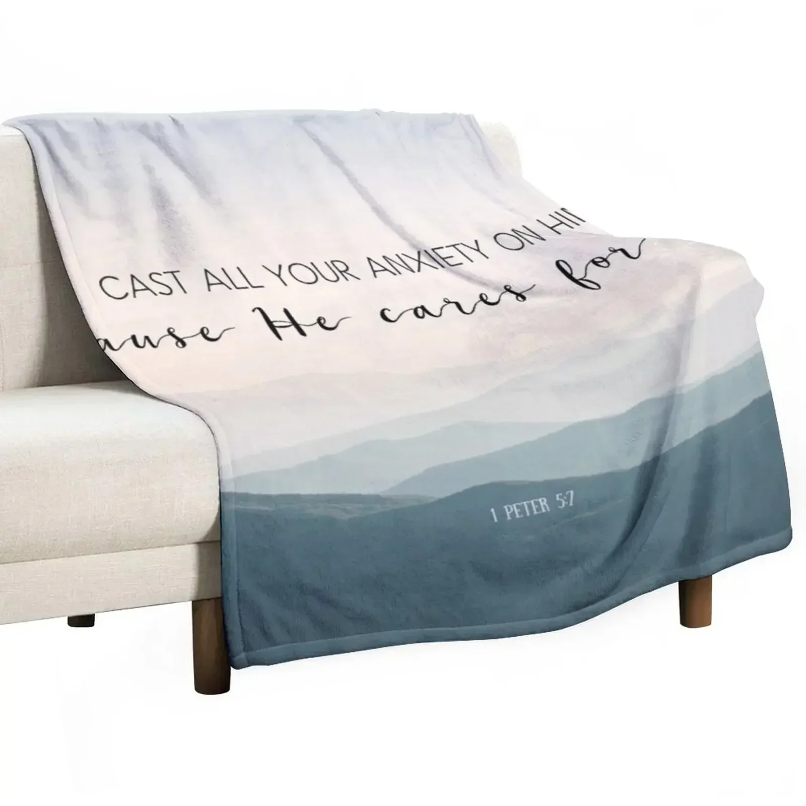 Anime Cosplay Quotes - Christliches Bibelvers-Zitat - Angst-Relaxdecke Luxus-Steppdecke Retro-Bettüberwürfe
