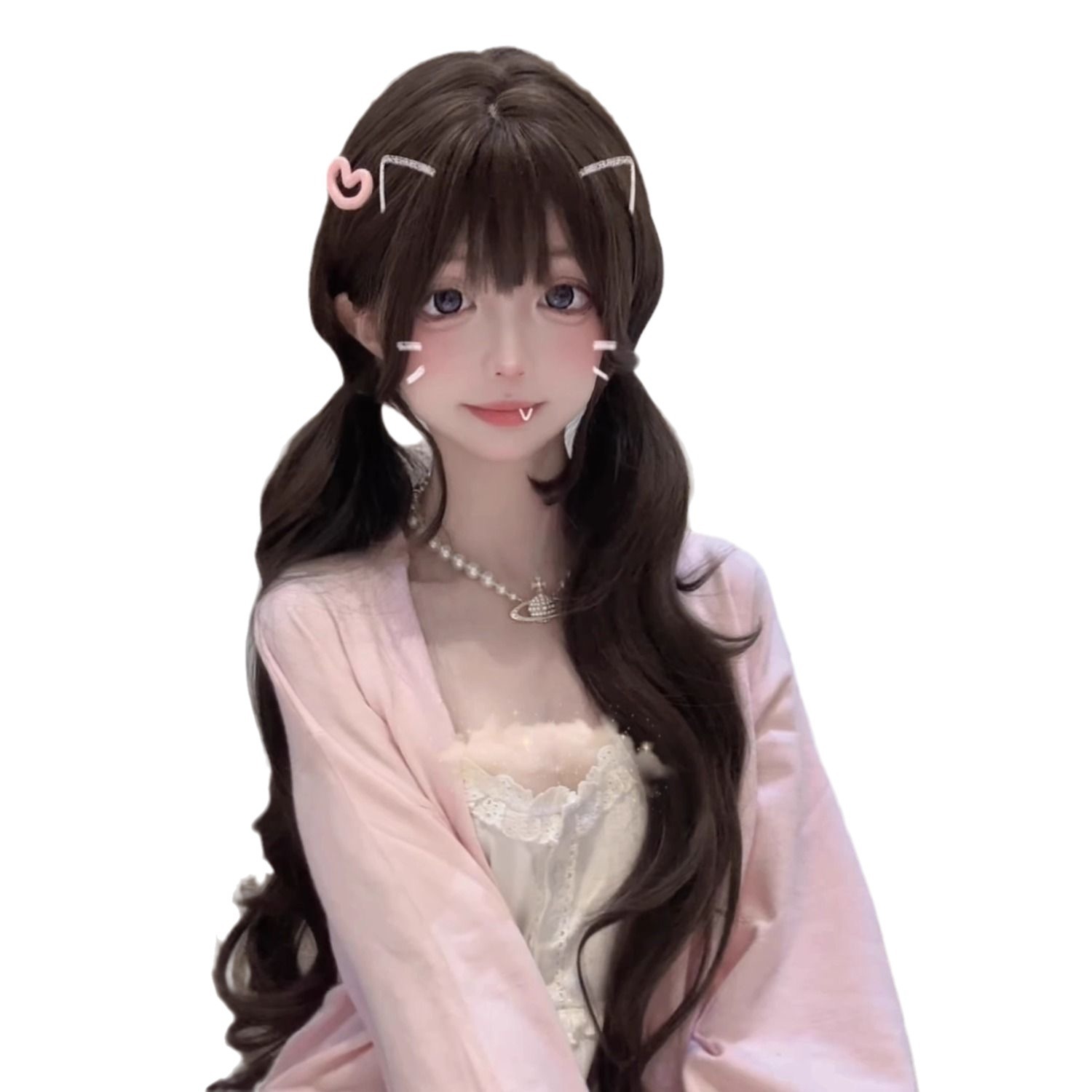 75cm Synthetische Lange Wellig – Anime Cosplay Girl Photo Bewertung und Preis