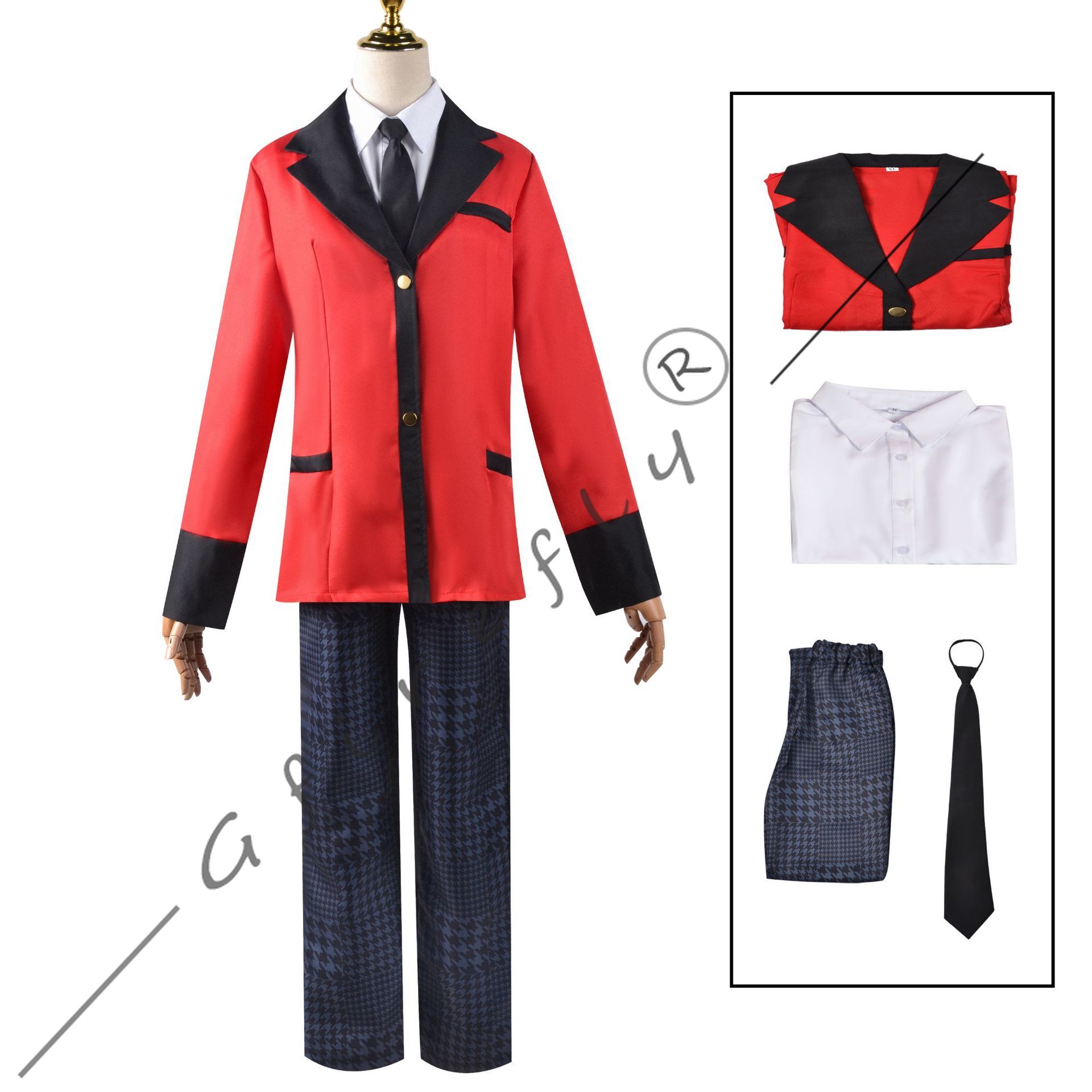 Kakegurui Cosplay-Kostüm Jyaba – Anime Cosplay Yumeko Bewertung und Preis