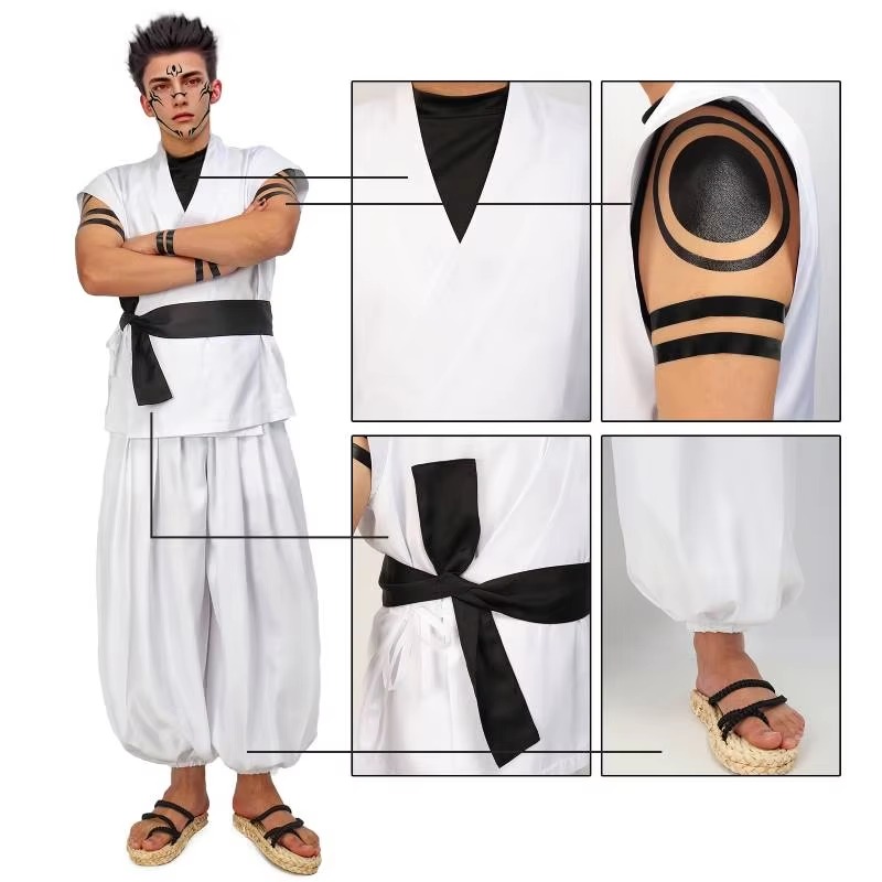 Ryomen Sukuna Cosplay Kostüm J – Anime Cosplay Jujutsu Kaisen Bewertung und Preis