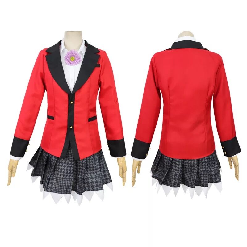 Anime Kakegurui Yumeko Kostüme – Anime Cosplay Yumeko Bewertung und Preis