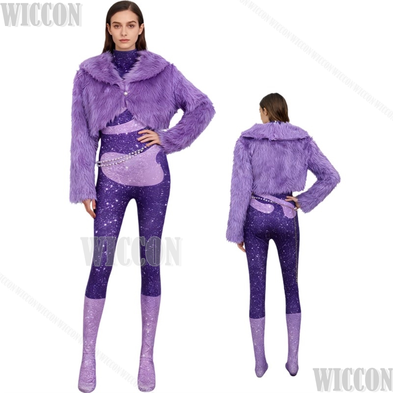 Lila Tanzanzug Pelziger Zoon C – Anime Cosplay Dance Bewertung und Preis