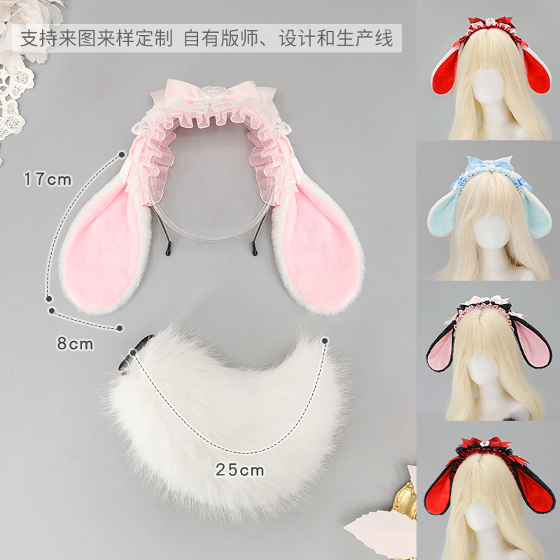 Lolita Kaninchen Ohr Stirnband – Anime Cosplay Girl Photo Bewertung und Preis