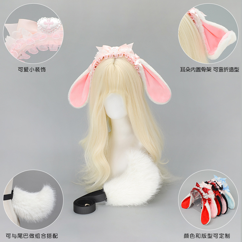Lolita Kaninchen Ohr Stirnband – Anime Cosplay Girl Photo Bewertung und Preis