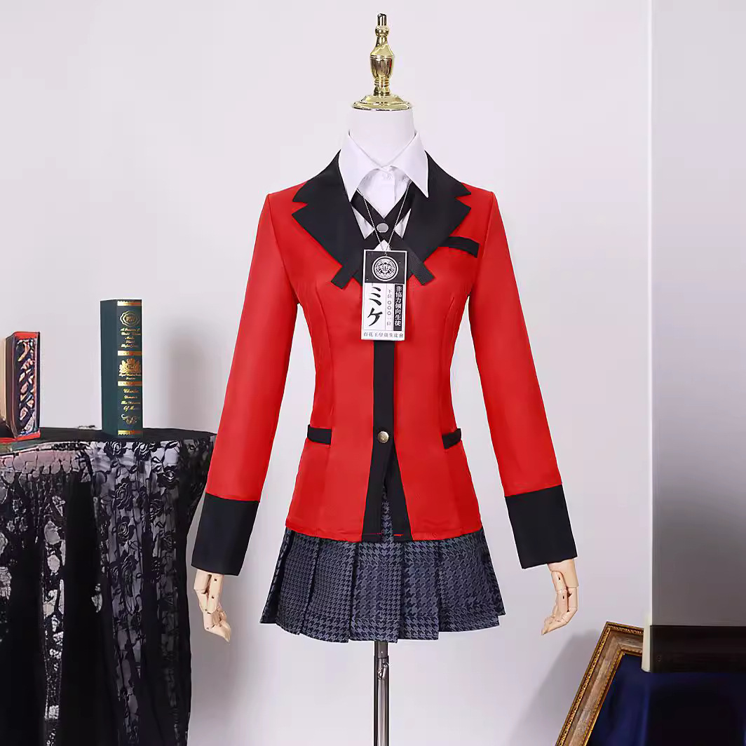 Kakegurui Cosplay Kostüm Yumek – Anime Cosplay Yumeko Bewertung und Preis