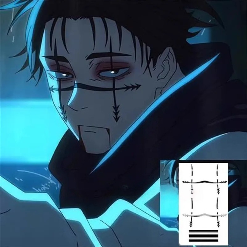 Choso Tattoo-Aufkleber Anime J – Anime Cosplay Jujutsu Kaisen Bewertung und Preis