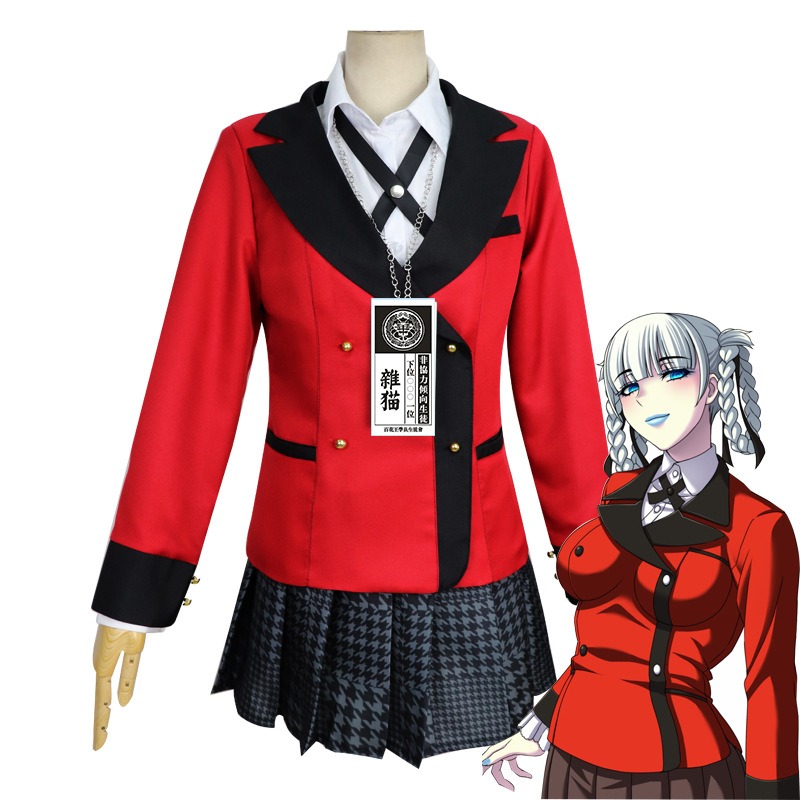 Jabami Yumeko Cosplay Kostüm H – Anime Cosplay Yumeko Bewertung und Preis